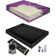 WAVELESS WATERBED Mattress/Liner/Heater/Fill Drain/Conditioner KIT