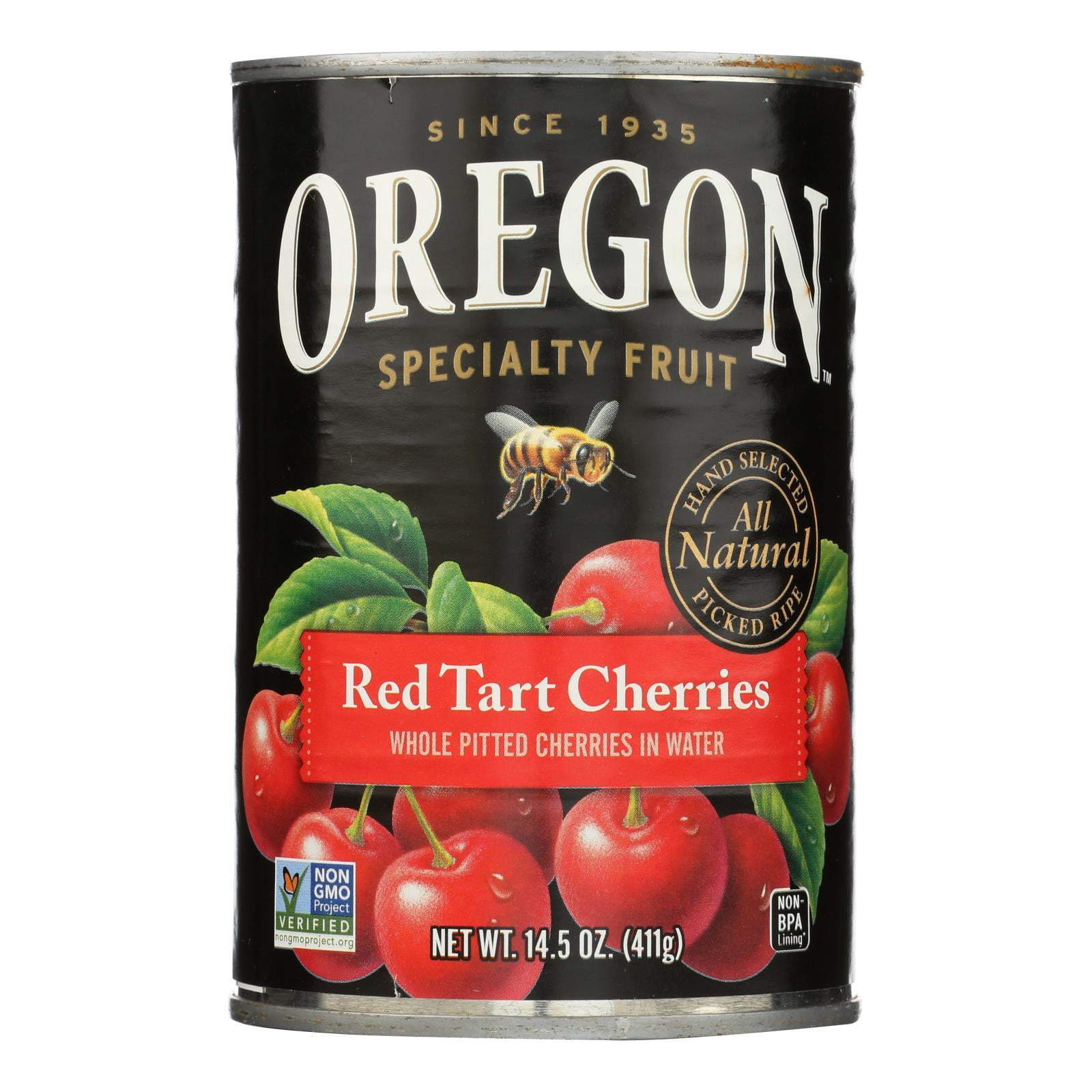 Oregon Fruit Red Tart Cherries In Water Case of 8 14.5 oz