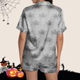 thumbnail image 7 of IMENGL Womens Halloween Pajama Sets Soft Casual Short Sleeve Button Down Tops and Shorts Comfort Comfy Loungewear Pajamas Set for Women,S-XXXL, 7 of 7
