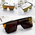 thumbnail image 2 of Lunettes de Soleil Unisexes, Rétro, Élégantes, Grand Cadre, une Pièce, pour la Prise de Vue en Rue, pour la Conduite, 2 of 8