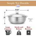 thumbnail image 3 of Aramco Alpine Gourmet Caldero, 13-Quart, Silver, 3 of 7