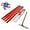 Red, variant on Bull Float Concrete Tools｜48’’×12’’ Stainless Steel Concrete Float with 4 Combinable Handles｜Concrete Bull Float with Trowel｜Concrete Bull Float Kit for Concrete Finishing
