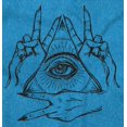 thumbnail image 2 of Illuminati Pyramid All Seeing Eye Women's Graphic T Shirt Tees Brisco Brands 5X, 2 of 3