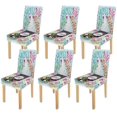 thumbnail image 1 of ABPHQTO You are My Sweet Cupcake - Funda protectora para silla elástica para comedor, hotel, boda, fiesta, juego de 6, 1 of 4