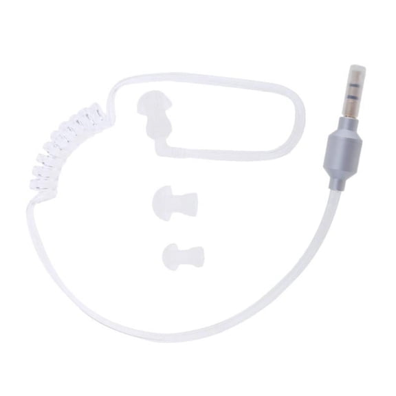 Universal Lightweight 3.5mm Mono Headset Earphone Stereo Air Tube Mic Earpiece,