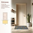 thumbnail image 3 of ODIKA 6'x6' Machine Washable Non-Slip Area Rug, Dynamic Zebra Inspired Print with Fluid Movement and Design High Traffic Rug, Beige, 292733, 3 of 7