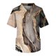 thumbnail image 1 of Men's Short Sleeve V Neck Print Chest Pocket Carer Top L, 1 of 3