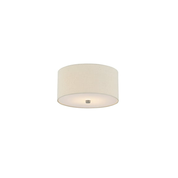 Justice Design Group Fab-9730 Classic 2 Light 11" Wide Flush Mount Drum Ceiling Fixture -