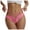Watermelon Red, variant on GEWSEY Womens Underwear Invisible Seamless Bikini Lace Underwear Half Back Coverage Panties (Purple, M)