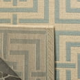 thumbnail image 4 of Safavieh Linden Derbhile Geometric Indoor/Outdoor Area Rug, Cream/Aqua, 9' x 12', 4 of 8