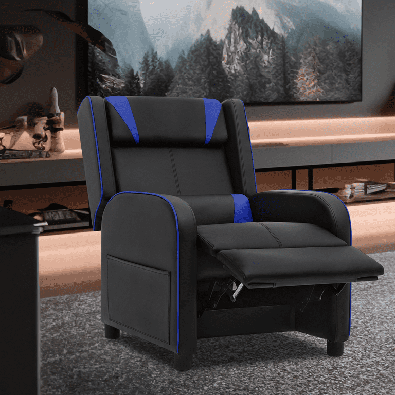 MoNiBloom Gaming Recliner Chair, Video Game Reclining Chair PU