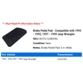 thumbnail image 2 of Brake Pedal Pad - Compatible with 1993 - 1995, 1997 - 1999 Jeep Wrangler 1994 1998, 2 of 2