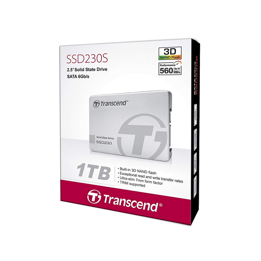 Transcend TS1TSSD230S 1TB SATA III 6Gb/s SSD230, 3D TLC, Aluminum casing