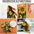 thumbnail image 7 of GZHJMY Sunflower Kitchen Dish Towel Set of 1, Super Absorbent Soft Drying Cloth Tea Bar Towels, 28"x 18", 7 of 7