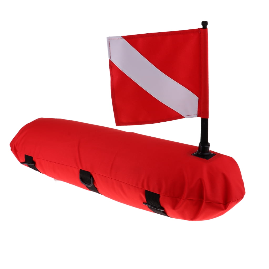 Premium Floating Freediving Buoy with Dive Flag for Scuba Diving Snorkeling 
