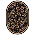 thumbnail image 2 of Safavieh Chelsea Dania Bordered Area Rug, Black, 7'6" x 9'6" Oval, 2 of 12