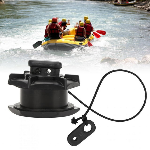 Black Kayak Drain Valve, PVC Inflatable Dinghy Drain Valve, Inflatable Dinghy For Yacht