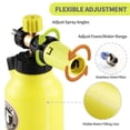 thumbnail image 2 of Cañón de espuma REALYOU de hasta 4500 PSI, cañón de espuma para hidrolavadora con conector rápido de 1/4'', cañón de espuma para nieve con boquilla ajustable y botella de 1 L, compatible con la mayorí, 2 of 5