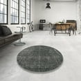 thumbnail image 4 of Ahgly Company Machine Washable Indoor Rectangle Industrial Modern Granite Gray Area Rugs, 6' x 9', 4 of 7