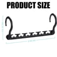 thumbnail image 4 of Perchas mágicas para ropa, organizador de perchas para ahorrar espacio, armario estándar, ropa, camisa, perchas antideslizantes, organizador, actualización multifuncional para colgar, 4 of 6
