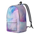 thumbnail image 2 of Colorful Starry Sky and Universe Backpack for School, Cute School Bag with Adjustable Shoulder Straps and Padded Back, 15.7"x11.8"x5.5", 2 of 5