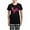 With Checker Pant, variant on CafePress - Pink Rooster Women's Dark Pajamas - Women's Short Sleeve Print T-Shirt and Pants Dark Cotton Pajama Set