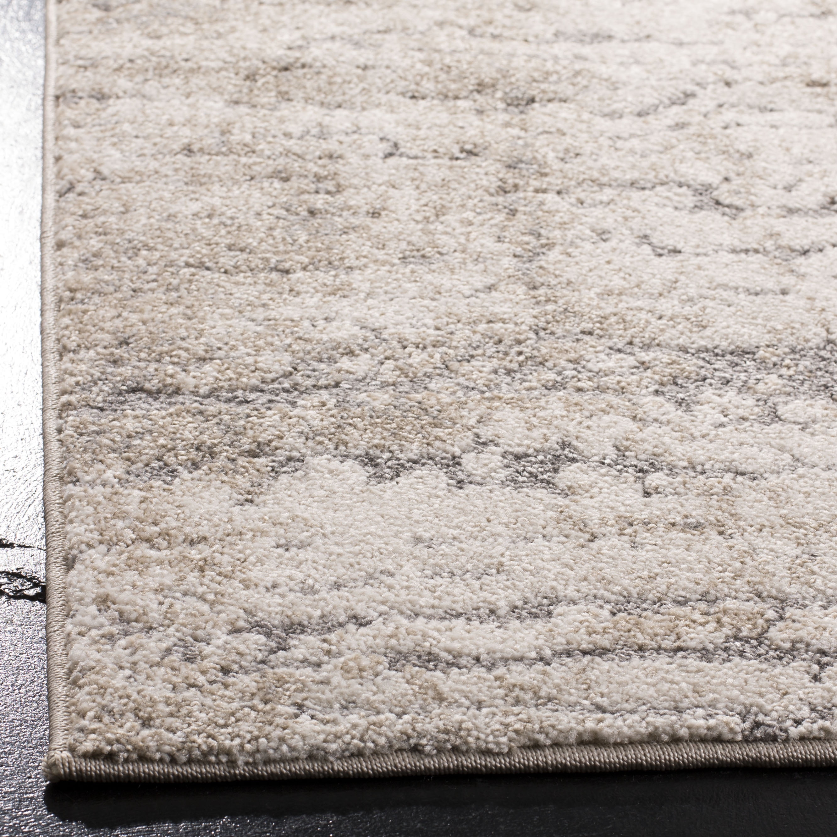 SAFAVIEH Spirit Annabelle Abstract Overdyed Runner Rug, Taupe/Ivory, 2' x 8'