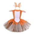 thumbnail image 3 of Vestido de disfraz de reno, vestido de ciervo, accesorios de falda encantadores, disfraz de animal con asta 1T, 3 of 8