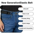thumbnail image 6 of Tactical Metal Hook Elastic Belt, Buckle Less Belts, Metal Hook Elastic Belt for Work, Adjustable Magic Tape No Buckle EDC Band for Man Women, 6 of 6