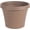 Chocolate, variant on Bloem Terra 20" x 20" x 16.93" Round Terra Cotta Plastic Planter with Natural Texture & Rolled Lip
