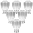 thumbnail image 4 of MOVTOTOP 6pcs Plastic Curtain Rod End Cap Decorative Drapery Rod Finial Roman Rod End Ornament Window Hardware Accessories for Living Room, 4 of 7