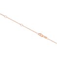 thumbnail image 3 of JewelStop 10K Gold 0.8mm 18in Double Extendable Cable Chain with Diamond Cut/Textured Finish and Spring Ring Clasp (Rose Gold), 3 of 7