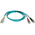 thumbnail image 2 of Eaton Tripp Lite Series 10Gb Duplex Multimode 50/125 OM3 LSZH Fiber Patch Cable LC/ST Aqua 1M 3 ft., 2 of 2