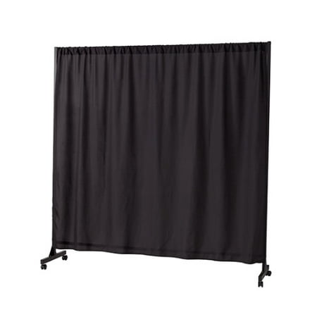 Don T Look At Me Expandable Privacy Room Divider Black Frame With Black Fabric