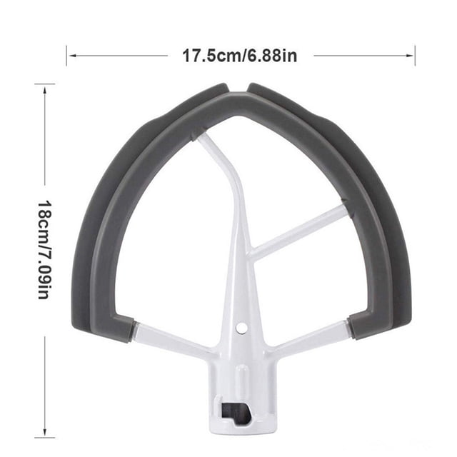 Beater Flex Edge Mixer Flat Attachments Accessories Kitchen Beater for KitchenAid Replacement for KitchenAid 6-Quart