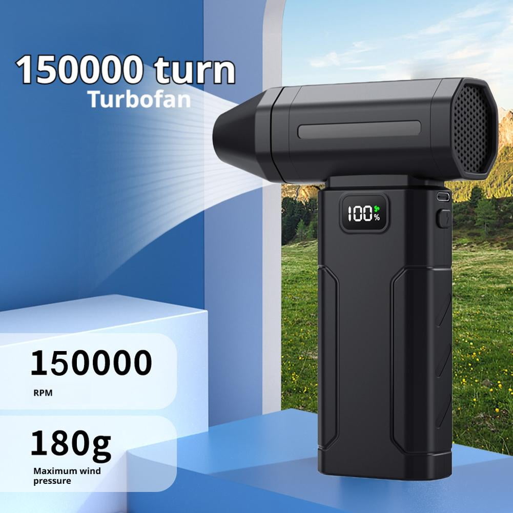 High-Speed Electric Air Duster Vacuum Cleaner – 150,000 RPM Portable Turbo Dust Blower with 6000mAh Battery
