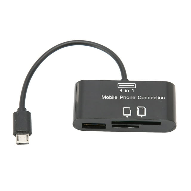 Lector de tarjetas Micro USB compatible con tarjeta de almacenamiento, tarjeta de memoria, disco U, lector de tarjetas USB, teléfono móvil, ordenador Universal para Android