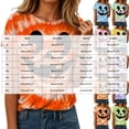 thumbnail image 3 of CFXNMZGR Halloween Clothes for Women Halloween Oversized Shirts for Women Spooky Season T-Shirt Halloween Pumpkin Costume Ghost Fall Tees Top (Pink,S), 3 of 5