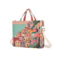 thumbnail image 7 of FORMRS Womens Corduroy Tote Bag Crossbody Shoulder Handbag with Pocket, Cityscape Painting, 7 of 7