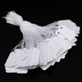 thumbnail image 3 of Mini Price Tag 500 Pack White Strung String Gift Jewellery Retail Price Tags Tie On Labels 24x14mm, 3 of 7