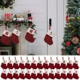 thumbnail image 5 of Utoimkio Clearance Red and White Initial Christmas Stockings with Letters,Cute 26 Letters Christmas Ornaments Indoor Christmas Decorations Party Supplies Christmas Decor, 5 of 5