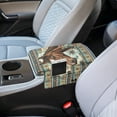 thumbnail image 3 of Renewold American Tribal Horse Flower Auto Center Console Armrest Cover Arm Rest Seat Box Pad Protector with Side Storage Pocket Middle Console Pad for Car Storage Box Car Interior Accessories, 3 of 9