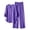 Purple, variant on Ashirexll Womens 2 Piece Outfits Fashion Linen Blend Long Sleeve Top with Matching Pants Pocket Casual Set