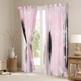 thumbnail image 3 of Homewish Pink Oil Printing Black Out Curtains for Teens, Modern Stripes Abstract Curtains Pack of 2 (42x63 Each), Fashion Art Bedroom Curtains, Blackout Curtains Home Decor, 3 of 6