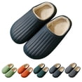thumbnail image 2 of Winter Slides Unisex Waterproof Non-skid Plush House Sandals Slip on Slippers, 2 of 10