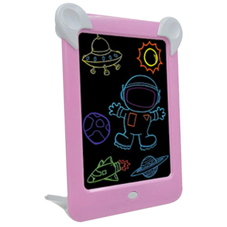Alextreme Writing and Drawing Board Doodle Board Toys LED Writing Tablet  with Stylus Smart Paper for Kids Birthday Gift(Pink) 