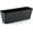 Black, variant on Indoor Window Box Planter,12 inch Plastic Vegetable Planters with Trays Indoor Window Box Planter,Modern Plastic Flower Container for Windowsill, Garden Balcony, Home Office Outdoor Decor(1 Pc Black)