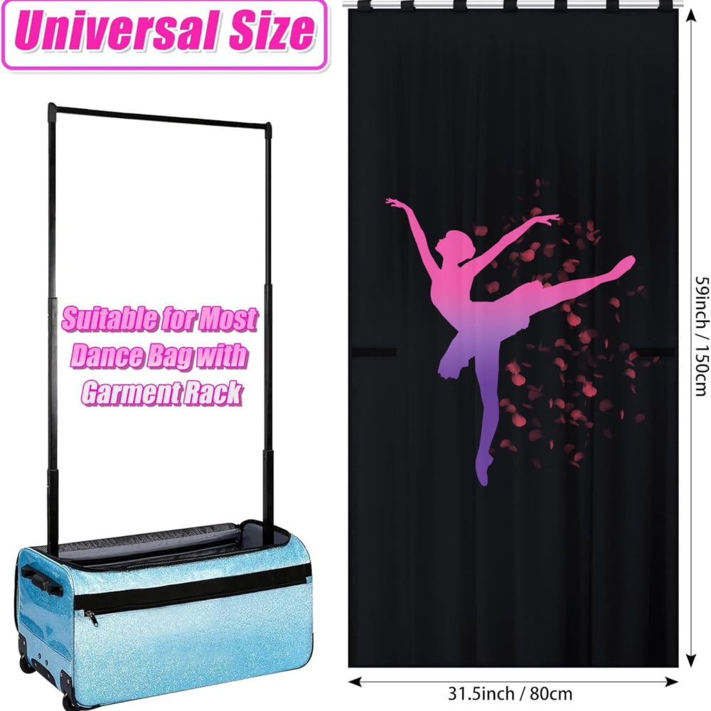 Ksruee Portable Dancer Changing Curtains Rehearsals Dance Screens 59x31.5 Inch Portable Backstage Dancer Changing Curtains Room for Training Competition Outdoor Camping wondeful
