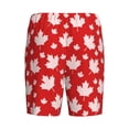 thumbnail image 5 of Easygdp Maple Leaves Men's Short Pajama Pants, Sleep Shorts, Household Pants, Casual Pants with Pockets - Large, 5 of 9