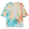 thumbnail image 7 of Oversized T Shirts for Kids, Teen Girls Summer Tunic Top Casual Short Sleeve Tie Dye Basic Tee Shirt 2025 Trendy Clothes, 7 of 7